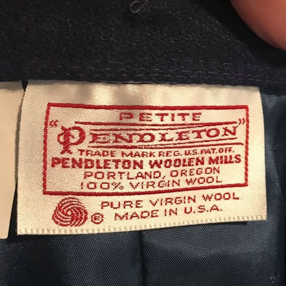 Vintage Pendleton 100% Virgin Wool Pencil Skirt 8 - Picture 3 of 5